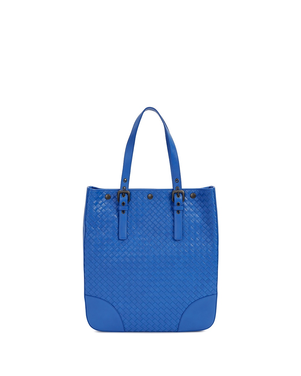Bottega Veneta Knitted Handbag In Blue