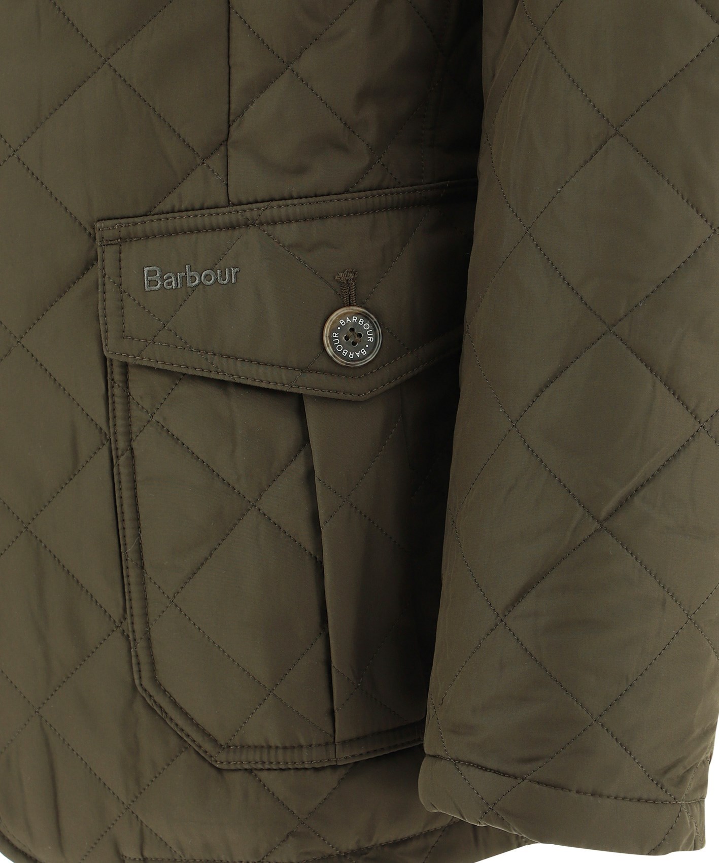 Barbour Lutz Quilted Jacket In Green