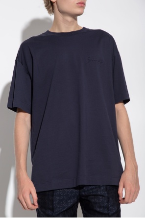 Givenchy Logo-embossed T-shirt In Black