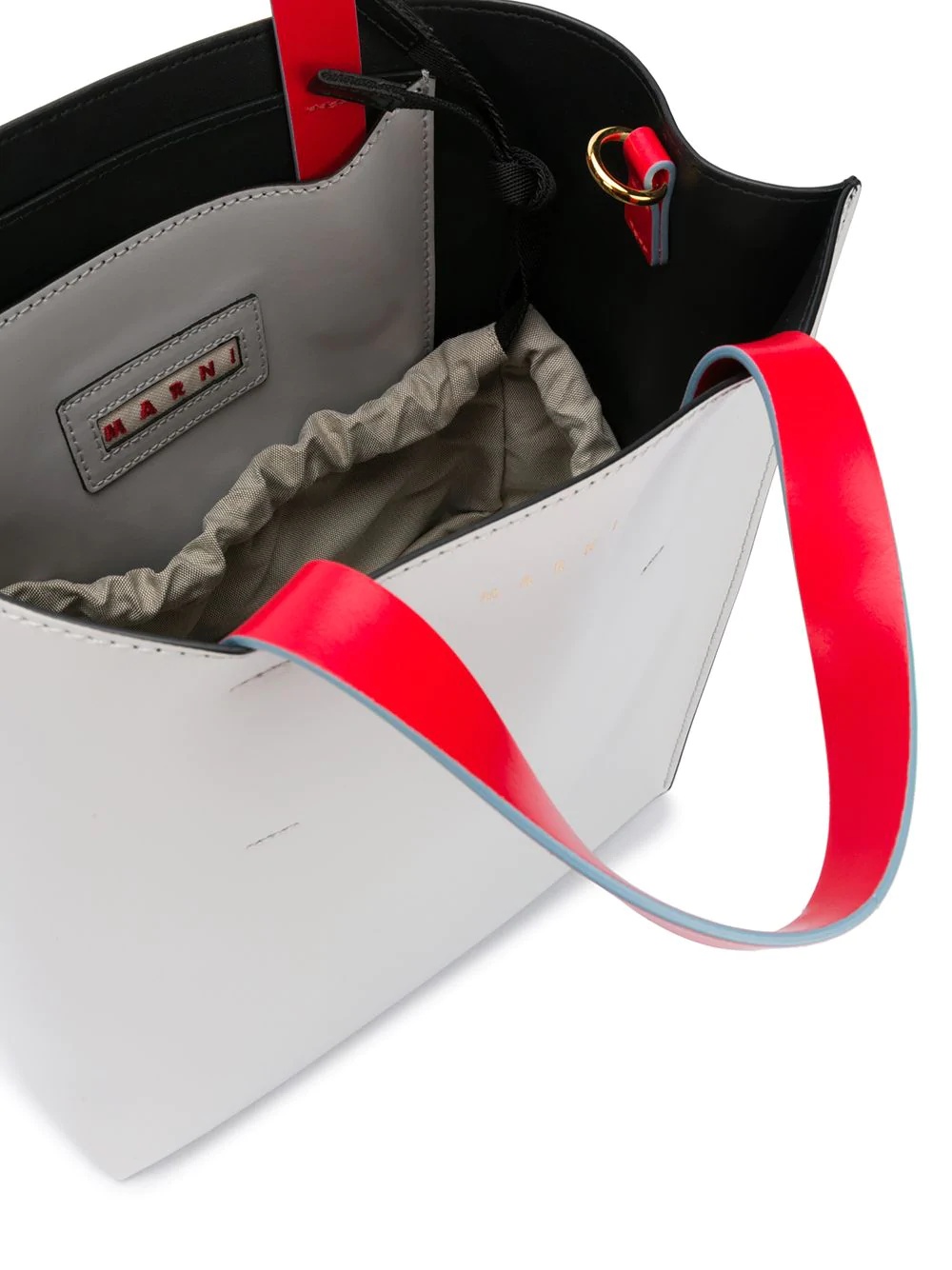 Marni Museo Colour-block Tote Bag In White