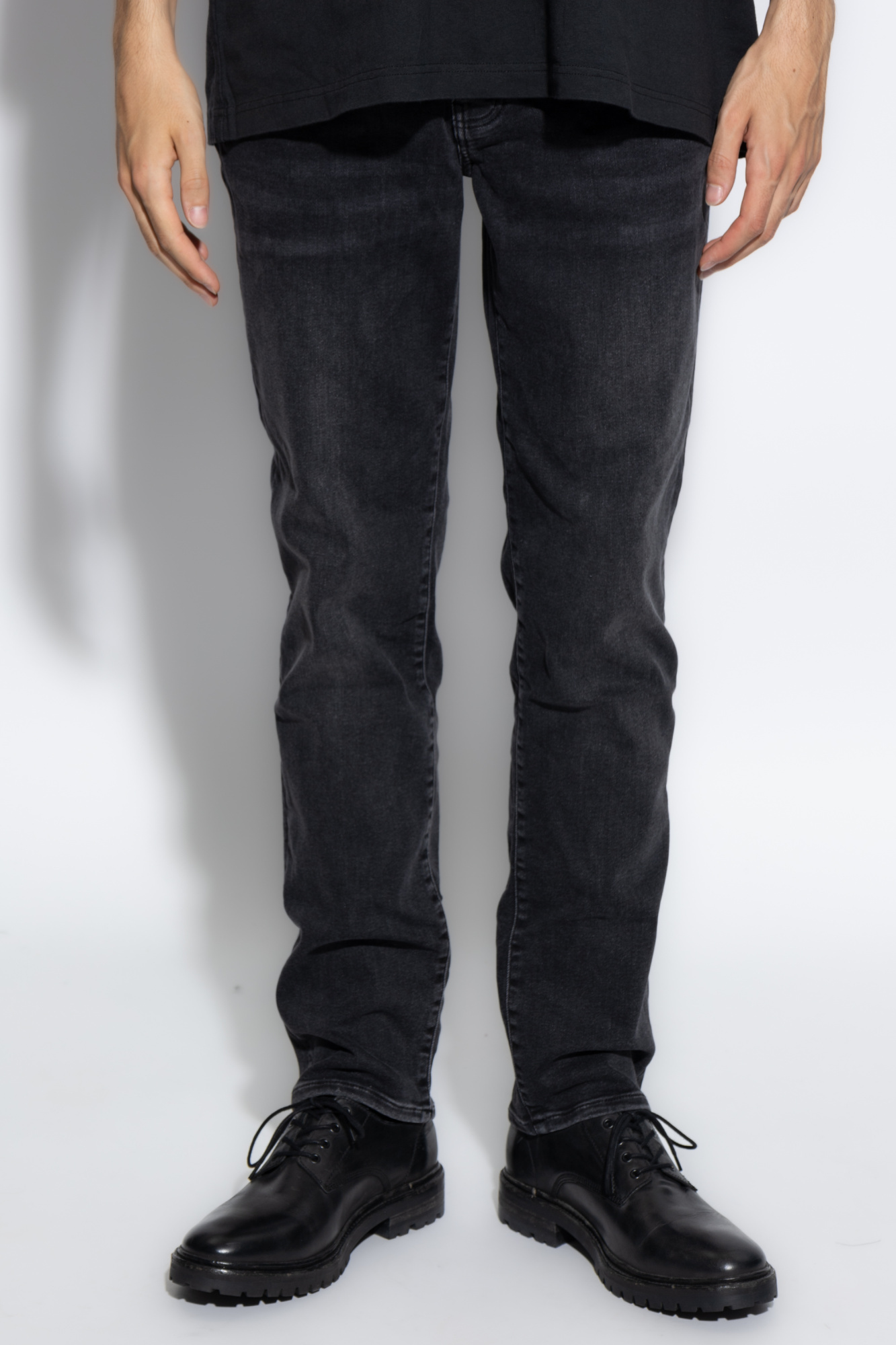 Allsaints Sid Skinny Jeans In Black