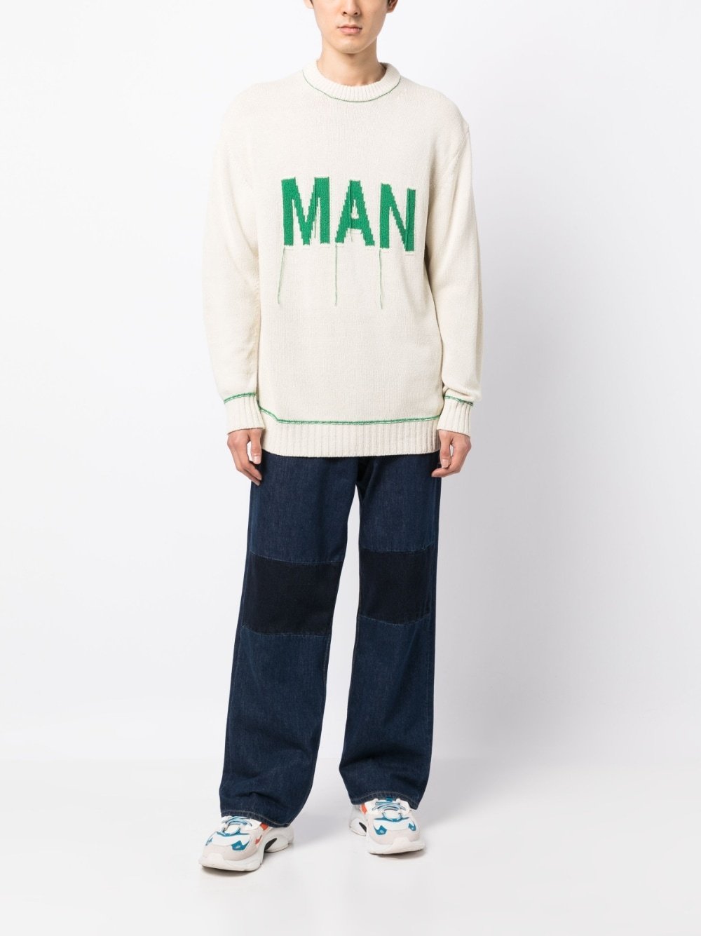 Junya Watanabe Man Sweater In White