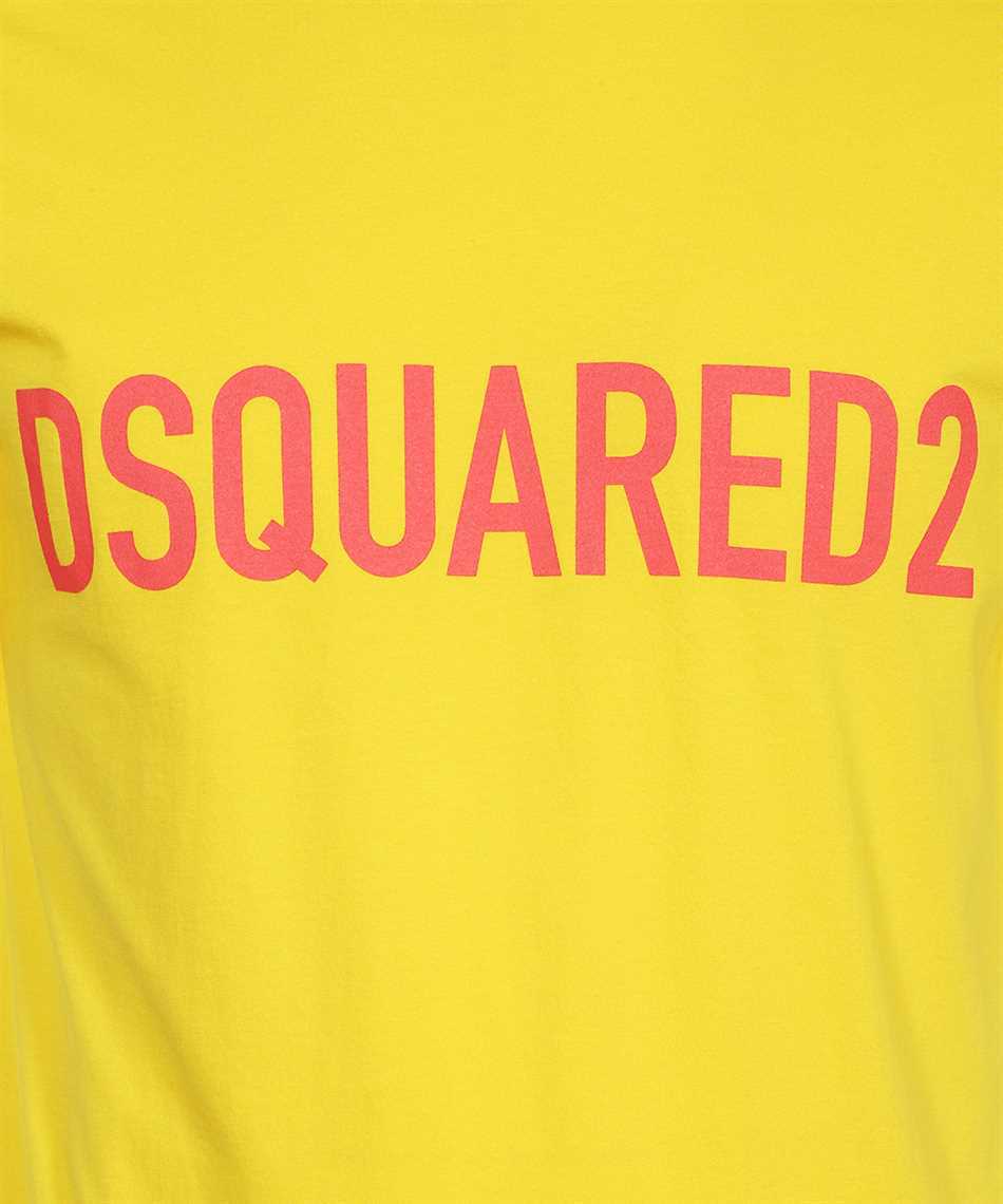 Dsquared2 Logo-print Crew-neck T-shirt In Yellow