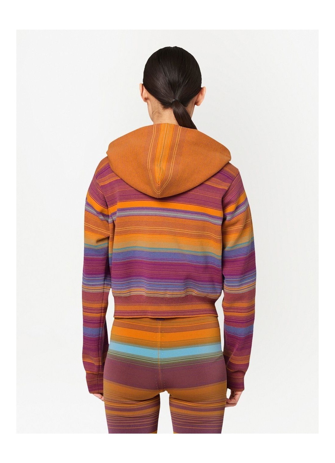 Marc Jacobs Short Zipper With Hat Casual Coat In Multicolor