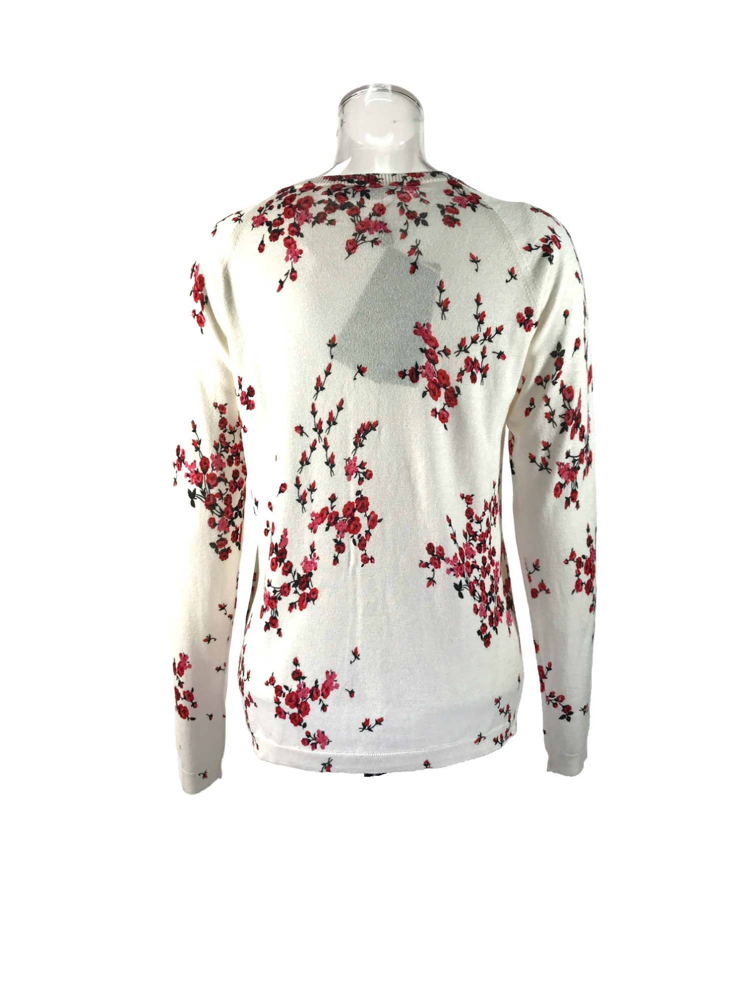 Max Mara Long-sleeved Knitted Cardigan In White