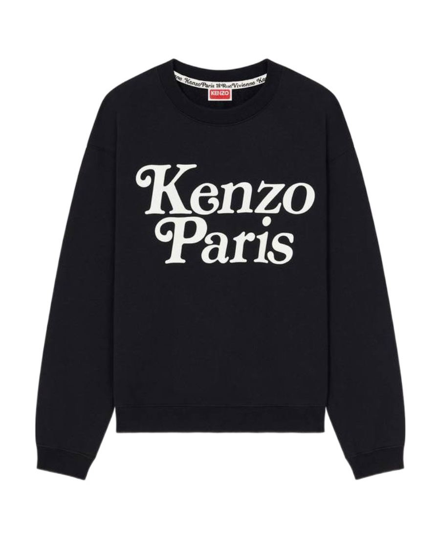 Kenzo Cotton Crew Neck Sweatshirt In Black