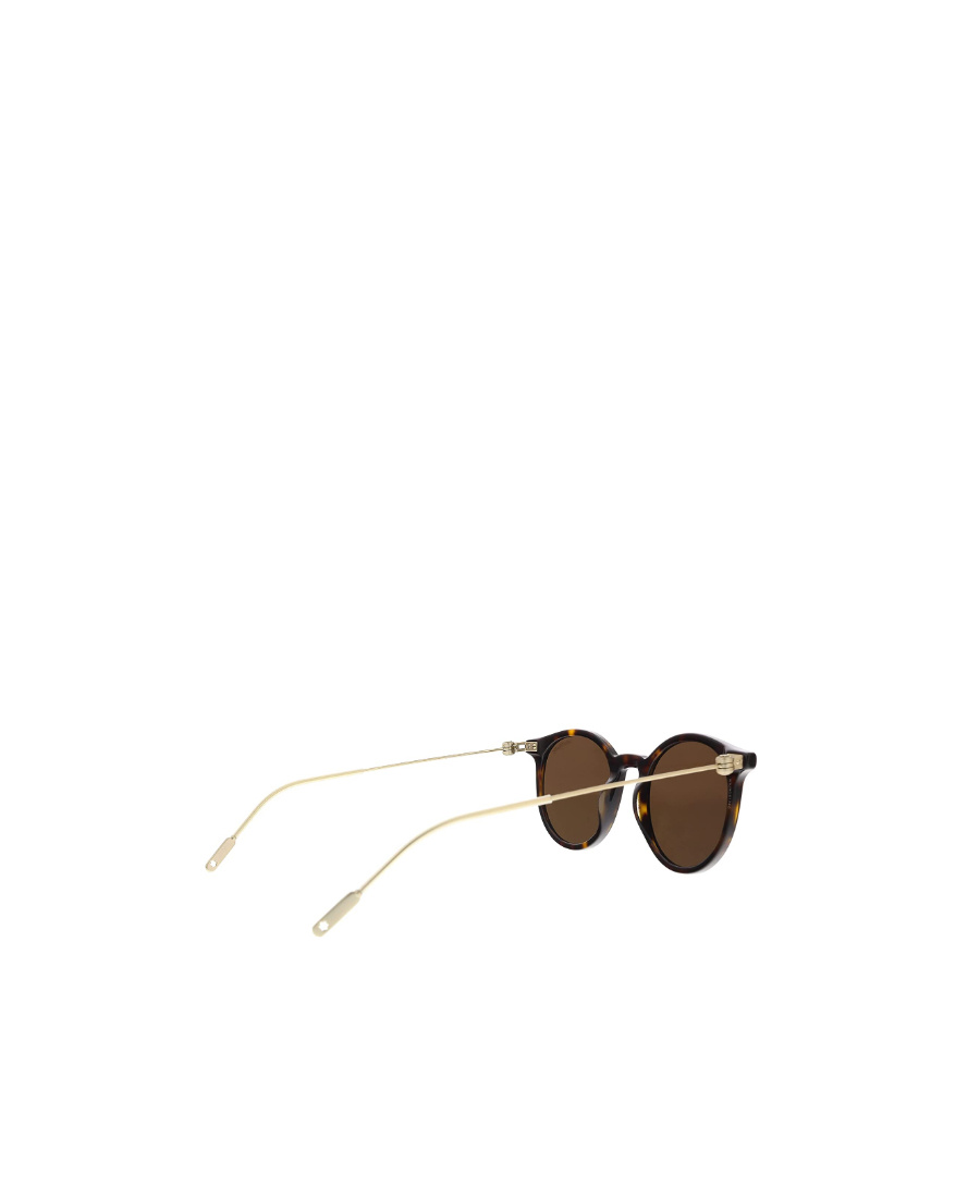 Montblanc Round Sunglasses In Brown