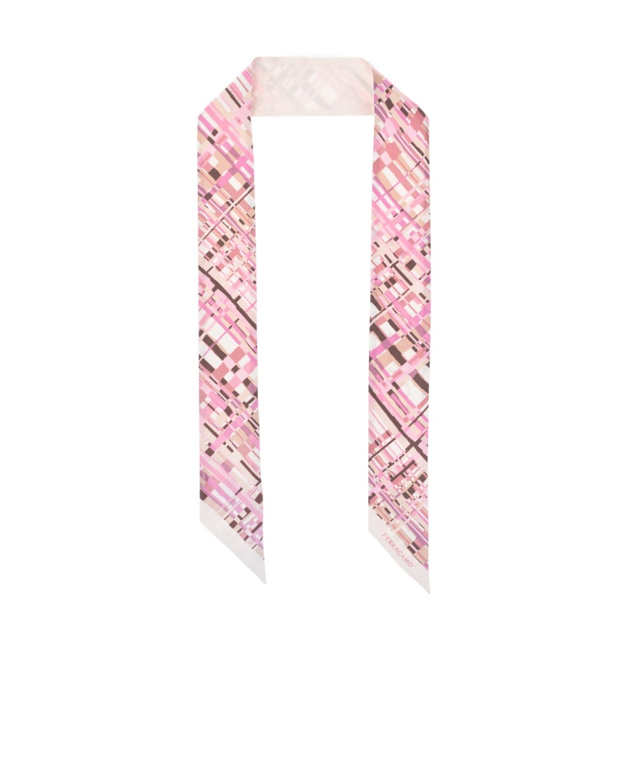 Ferragamo Logo Scarf In Pink