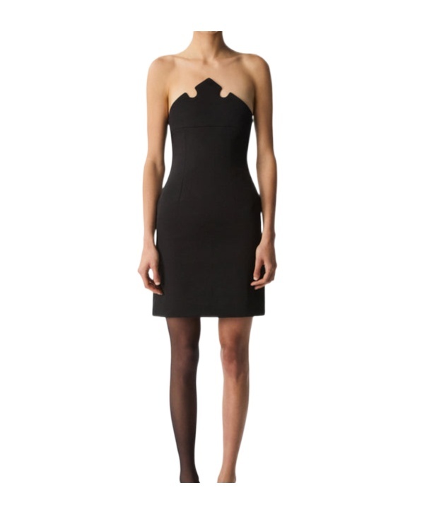 Coperni X Disney Bustier-kleid Mit Kronenform In Black