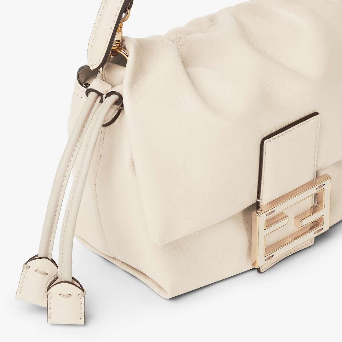 Fendi Camelia Nappa Leather Mini-bag In White