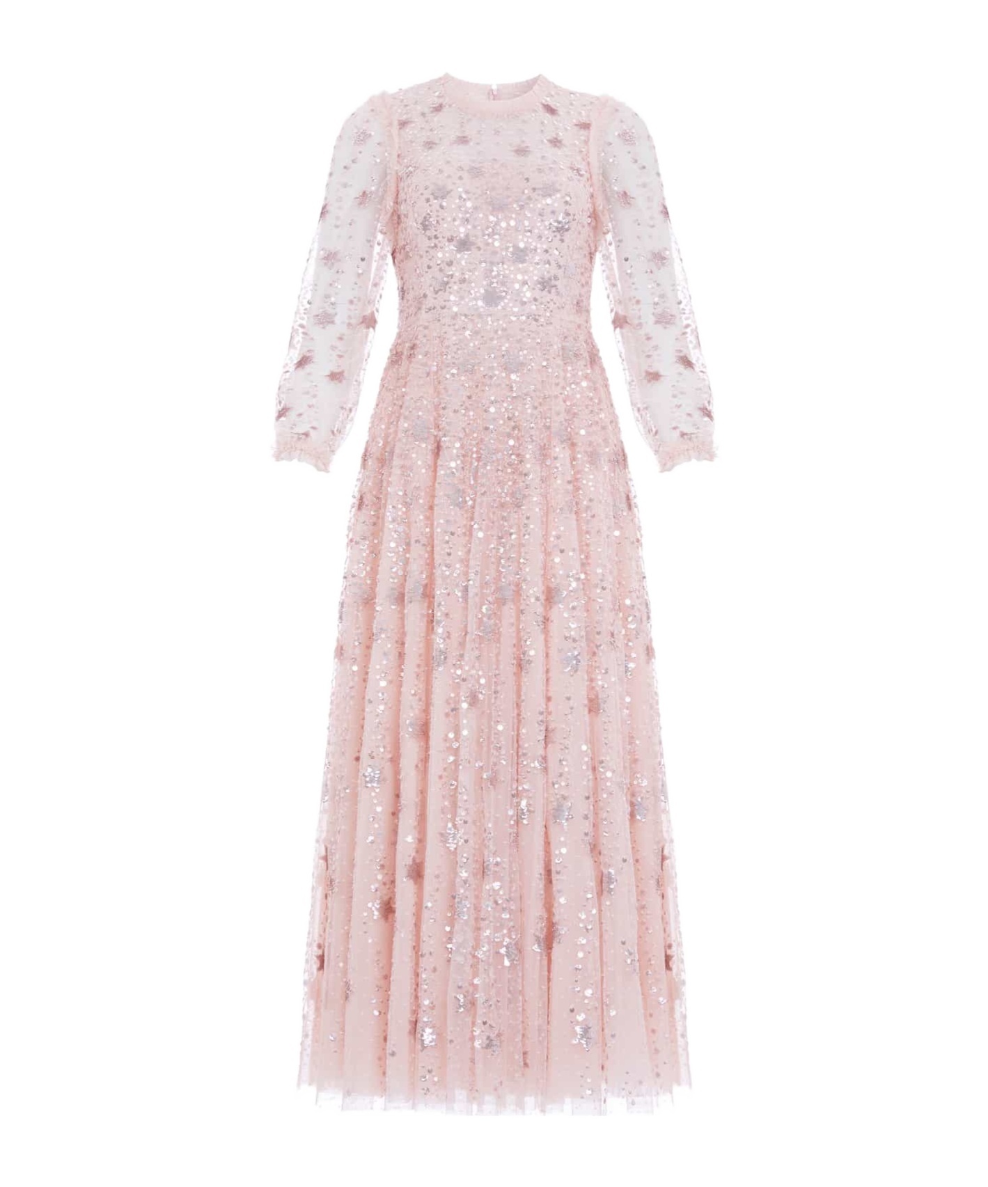 Needle & Thread Shooting Stars Long-sleeved Gown In Pink