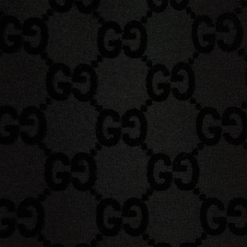 Gucci Men Printed Mesh Basketball Shorts In Black