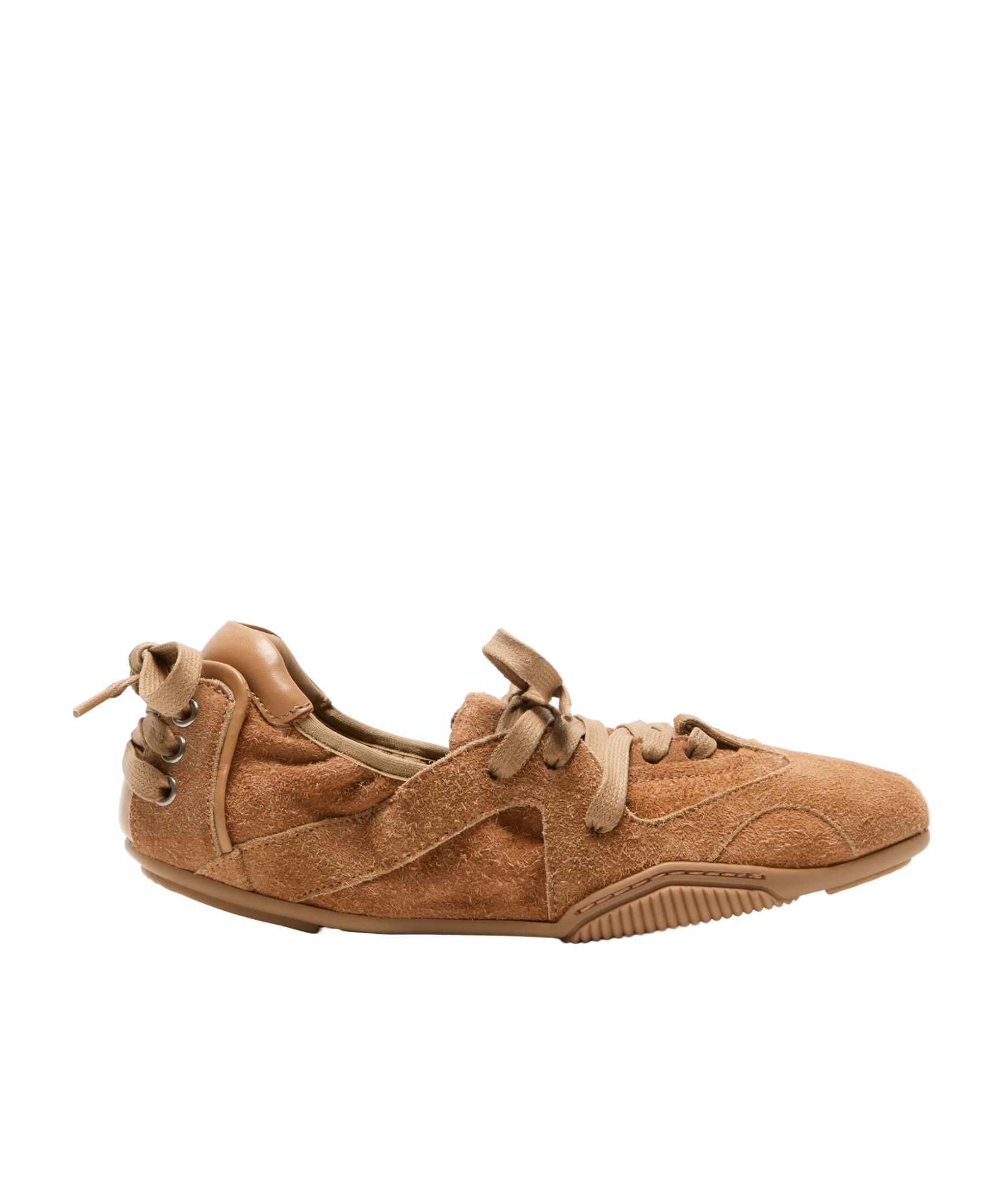 Acne Studios Suede Lace-up Sneakers In Brown