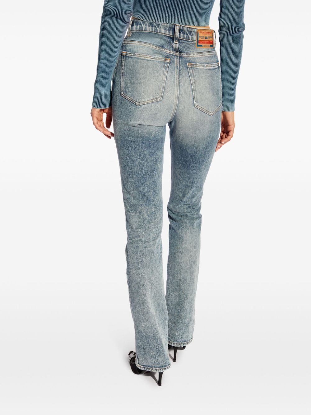 Diesel 2003 D-escription Bootcut Jeans In Gray