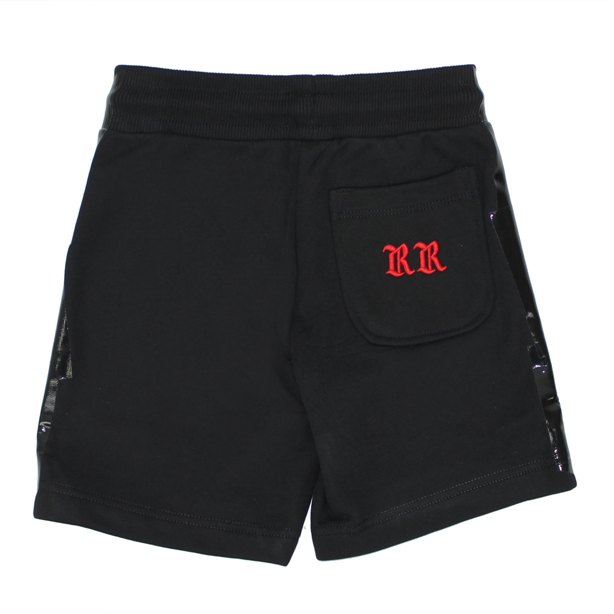 Diesel Qr Code Detail Drawstring Shorts In Black