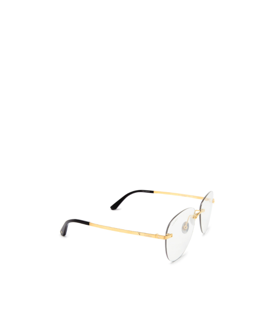 Cartier Rimless Glasses In Gold