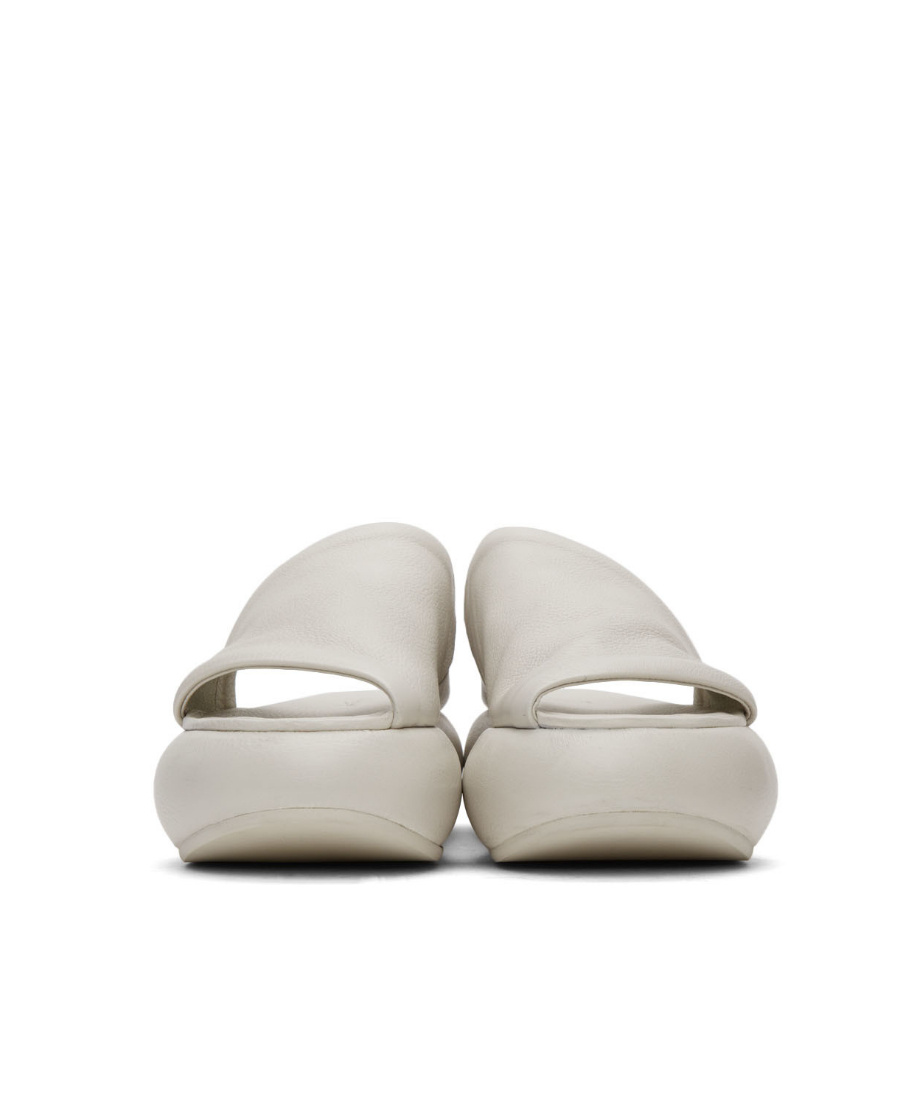 Marsèll Round-headed Open-toed Thick-soled Slippers In Nude
