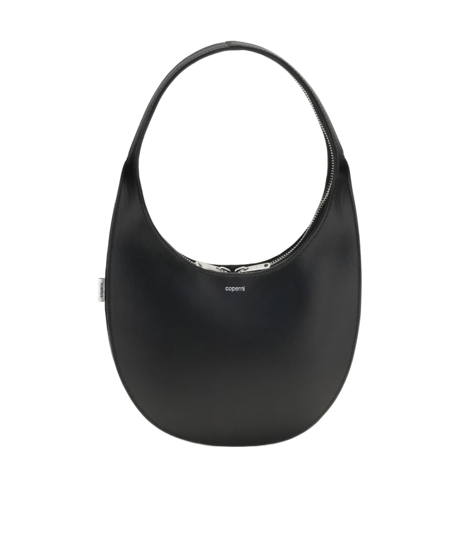 Coperni Soft Swipe Zip Shoulder Bag In Black