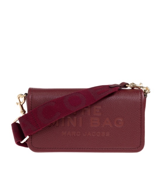 Marc Jacobs Flap Shoulder Bag In Burgundy
