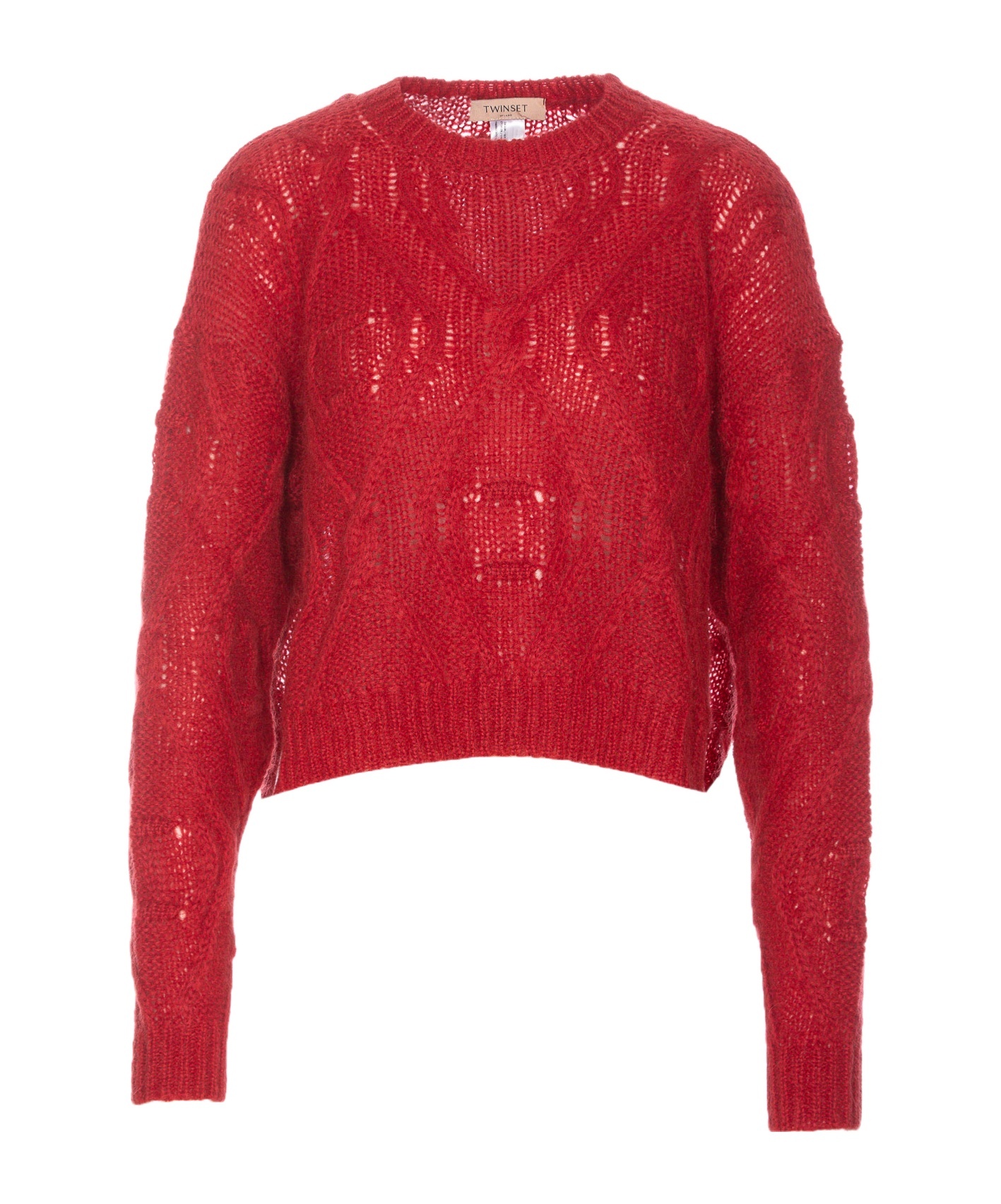 Shop Twinset Drop-shoulder Sweater In Red
