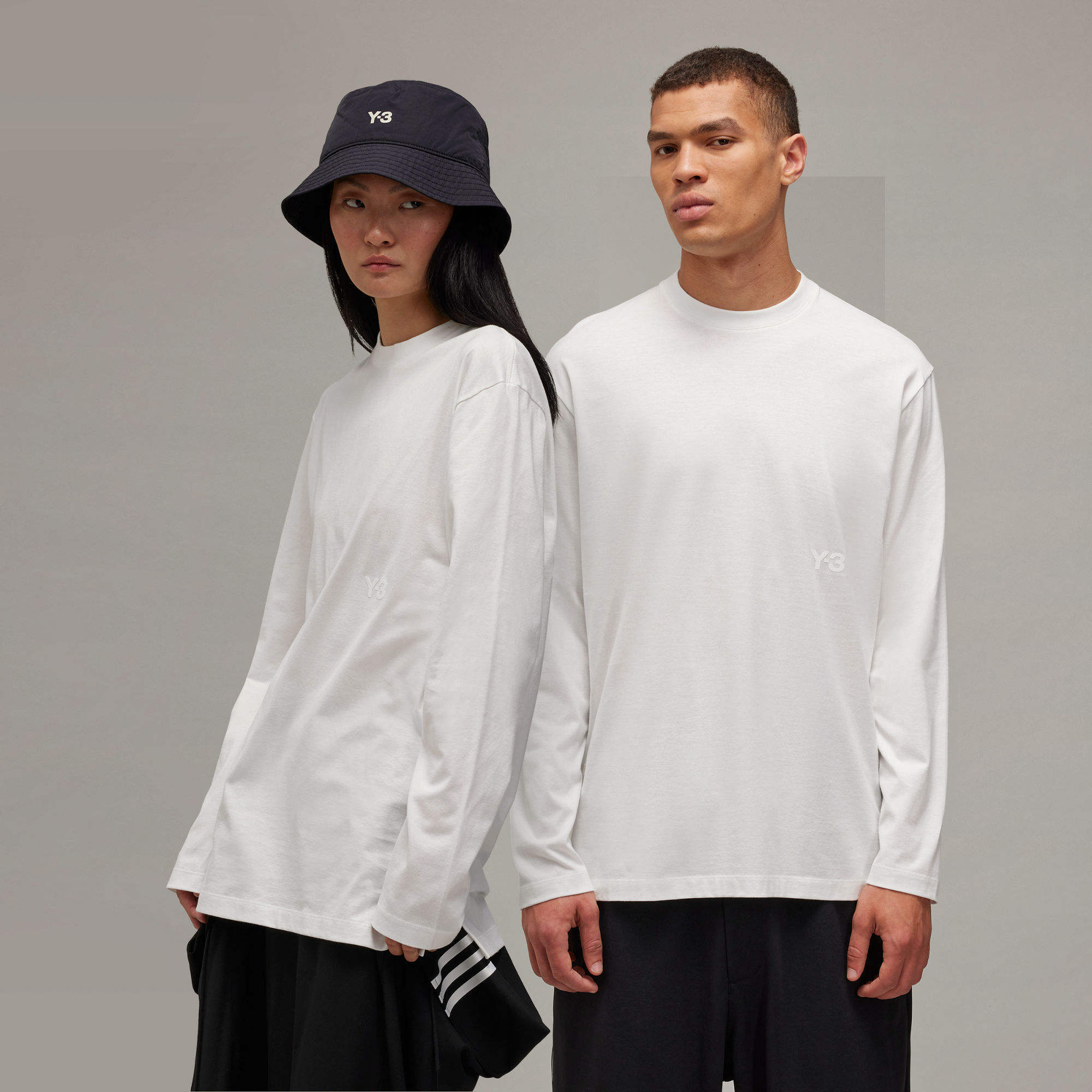 Y-3 Long-sleeved T-shirt In White