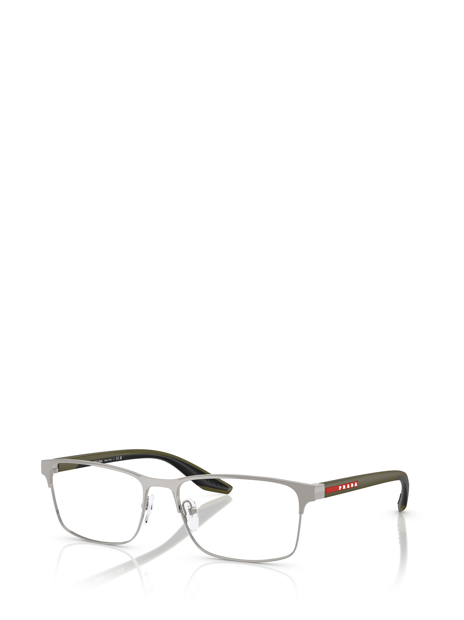 Prada Full Frame Plain Mirror In Gray
