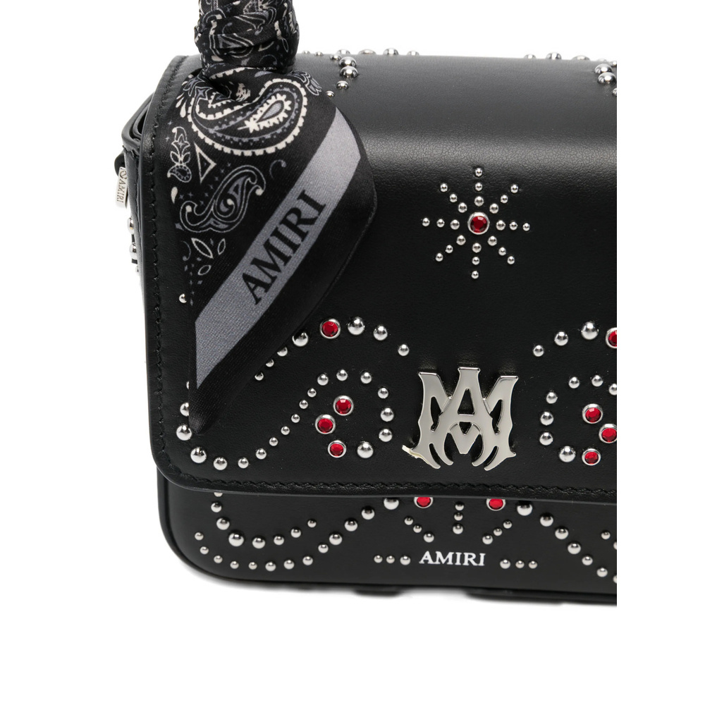 Amiri Micro Ma Stud Tote Bag In Black