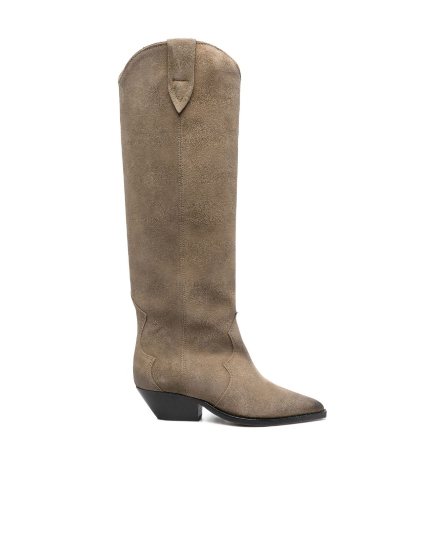 ISABEL MARANT DEONE SUEDE LEATHER LOW BOOTS