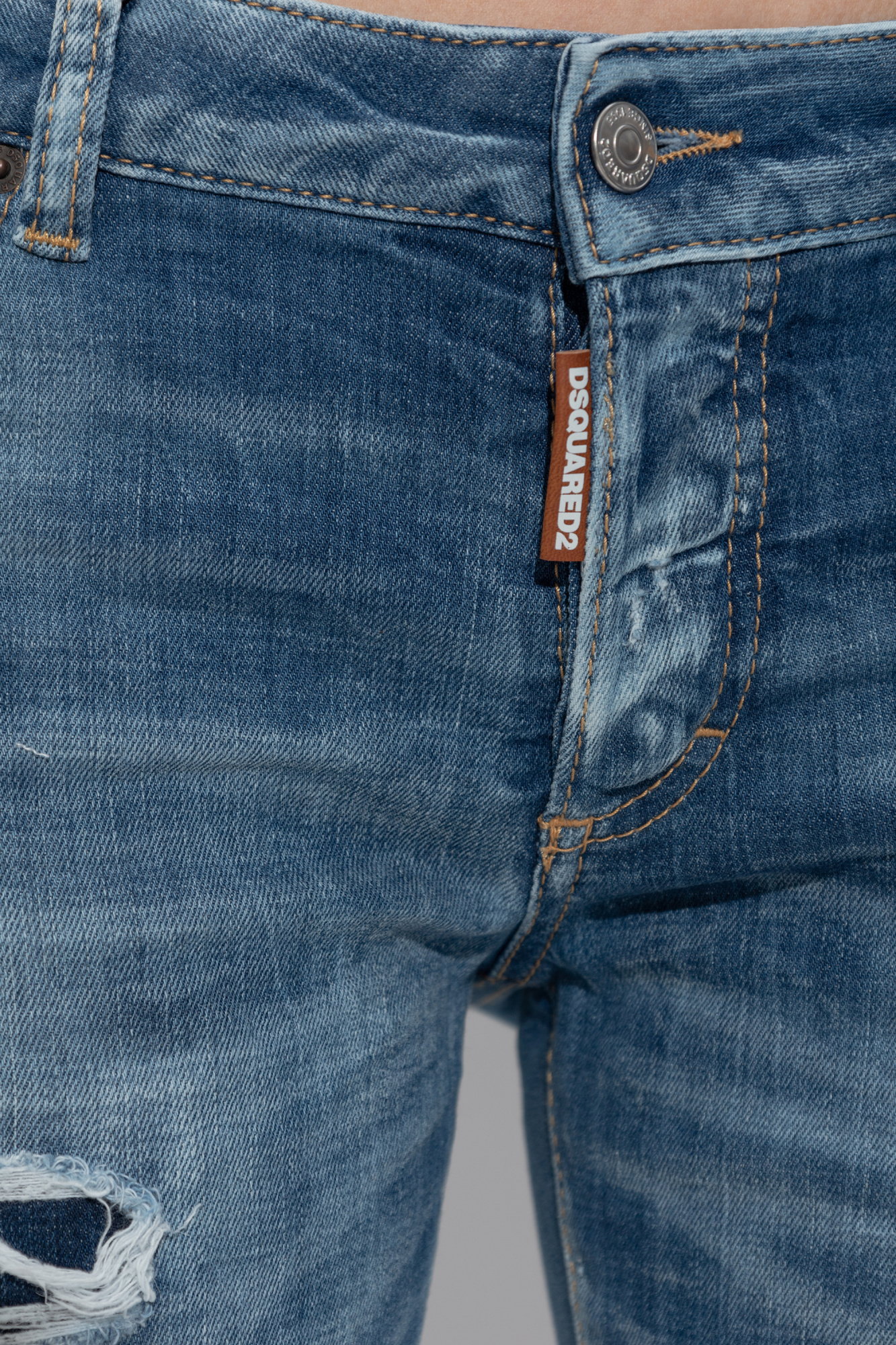 DSQUARED2 DISTRESSED-EFFECT JEANS