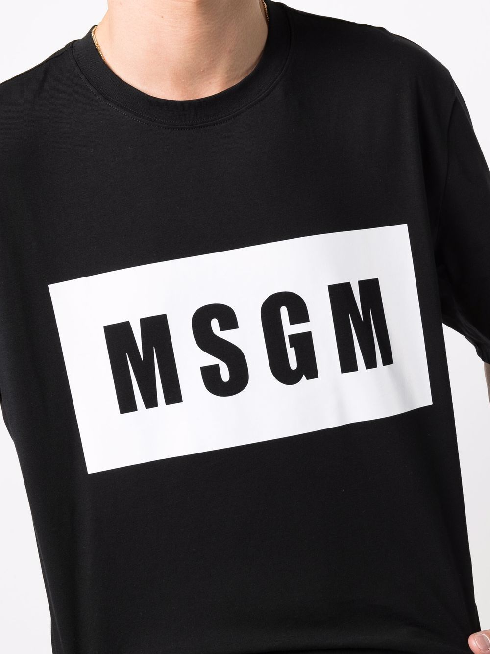 Msgm Cotton T-shirt In Black