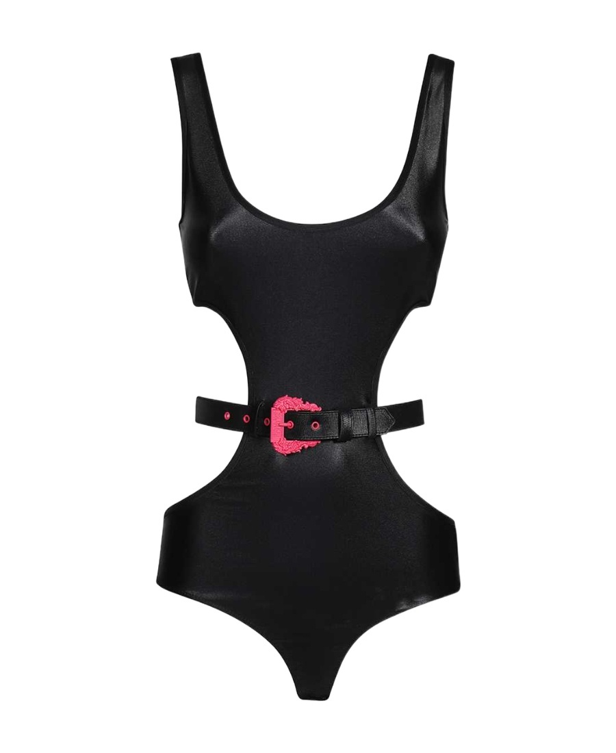 Versace Jeans Logo Jumpsuit In Black