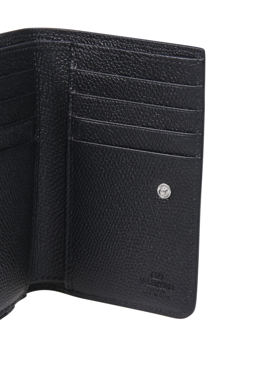 Valentino Zip-around Logo Cardholder In Black