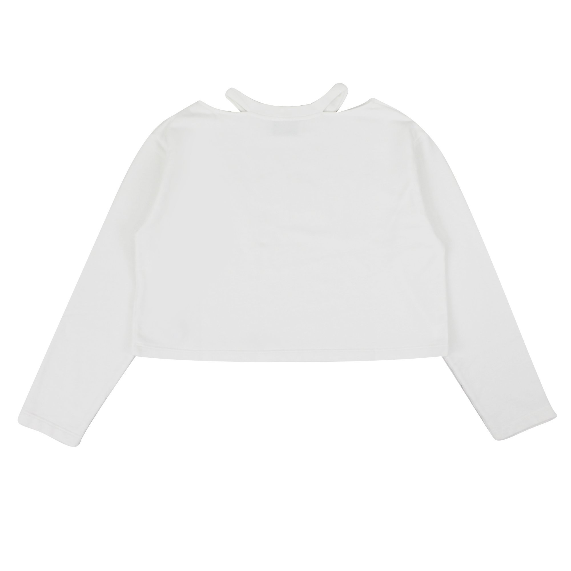 Dondup Bambina Felpa Cropped Bianca In Cotone In White