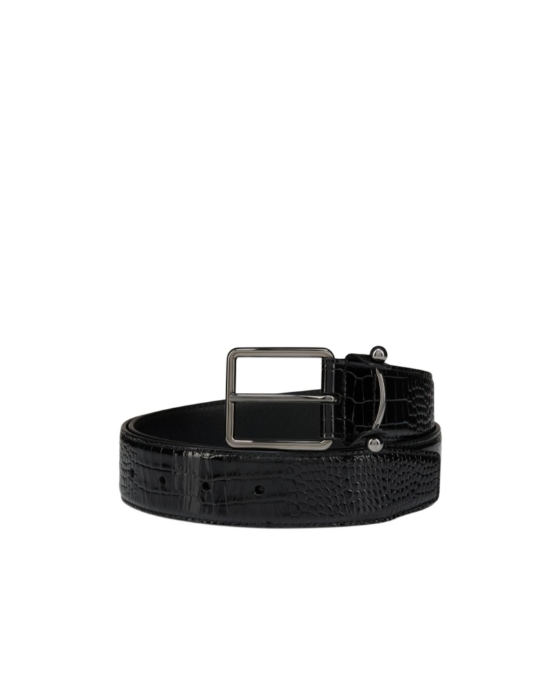 Christian Louboutin Chambeliss Leather Belt In Black