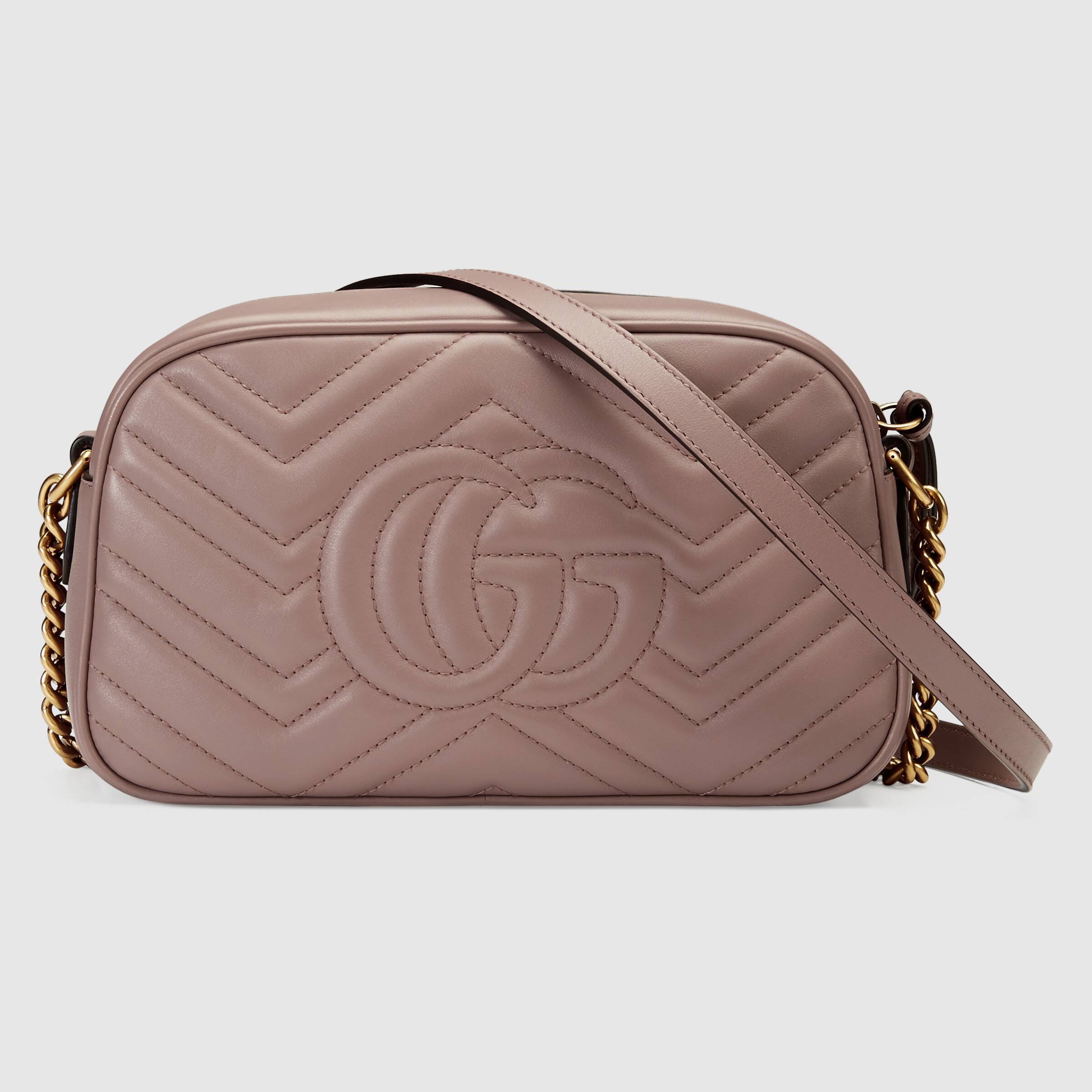 Gucci Gg Marmont Small Crossbody Bag In Pink