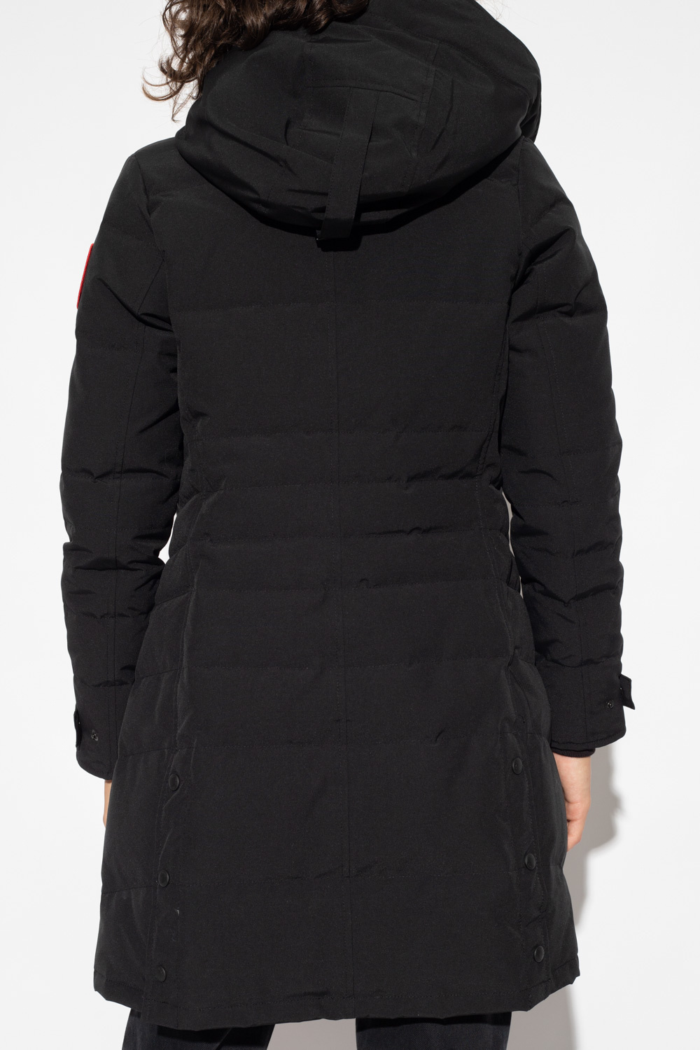 Canada Goose Zip-up Padded Down Coat In Black