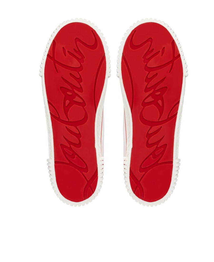 Christian Louboutin Pedro Canvas Sneakers In White