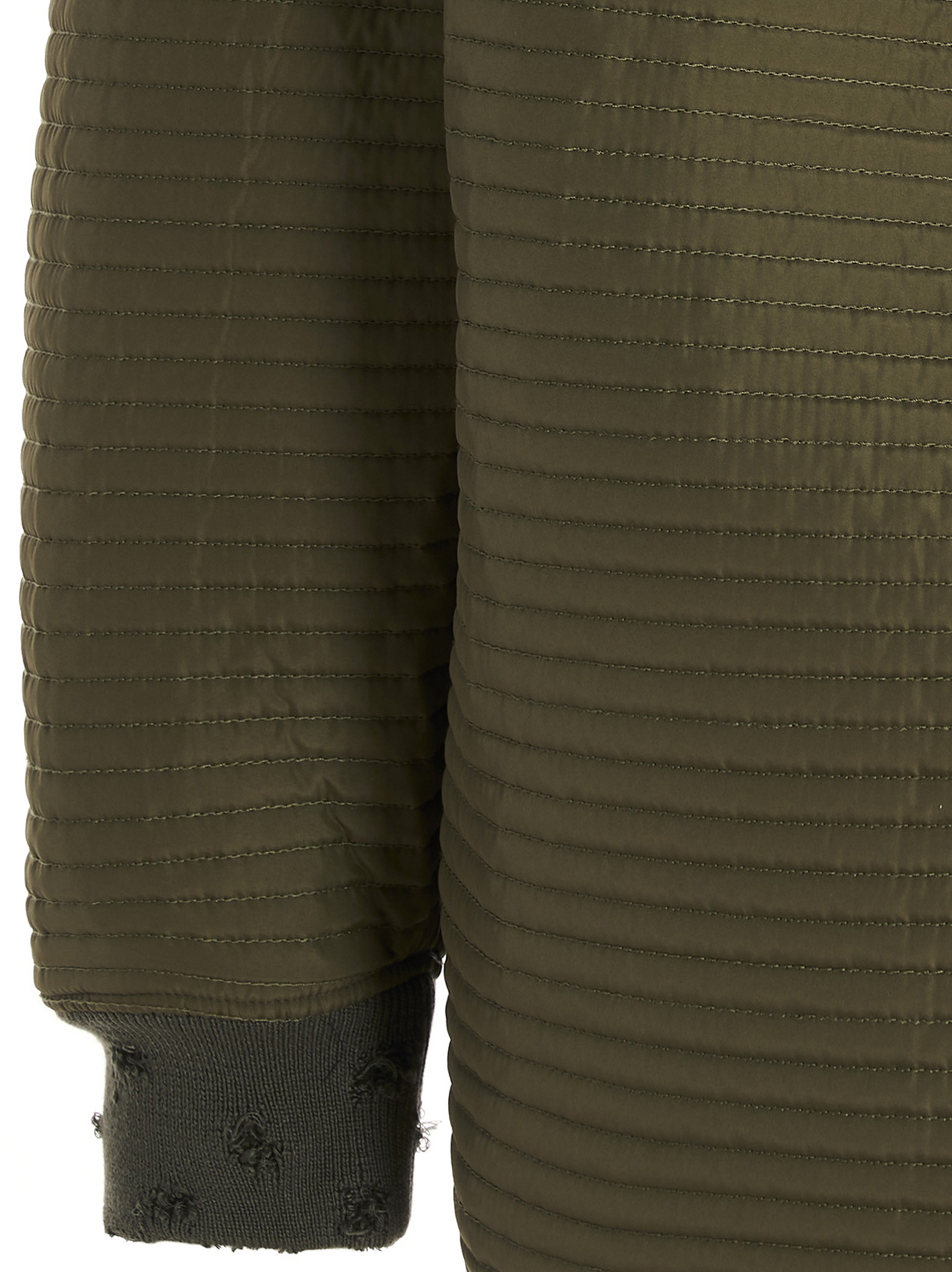 Khrisjoy Olive Chore Quilted Down Jacket In Green