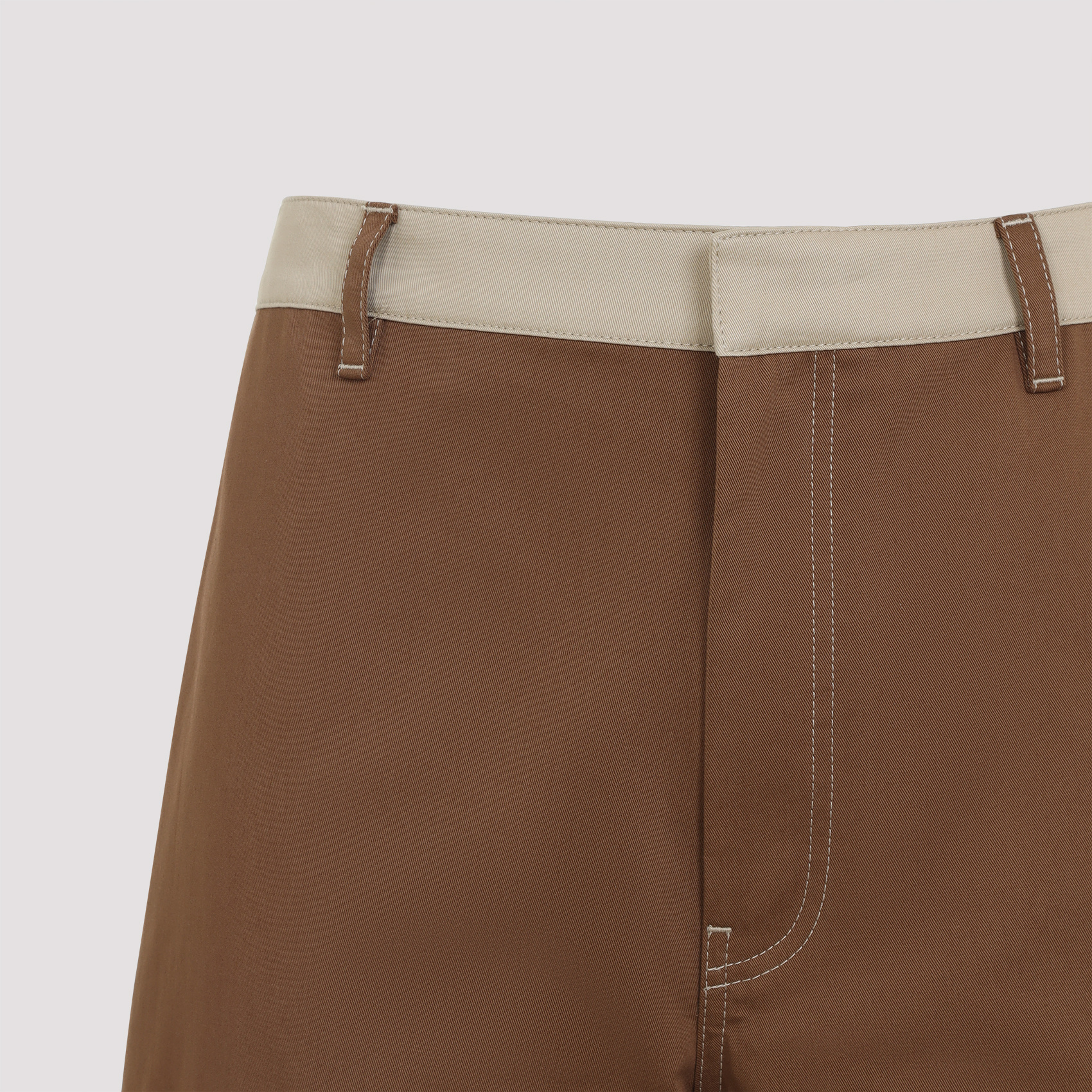 Off-white Stitch Cotgab Straight Cargo Pants In Green