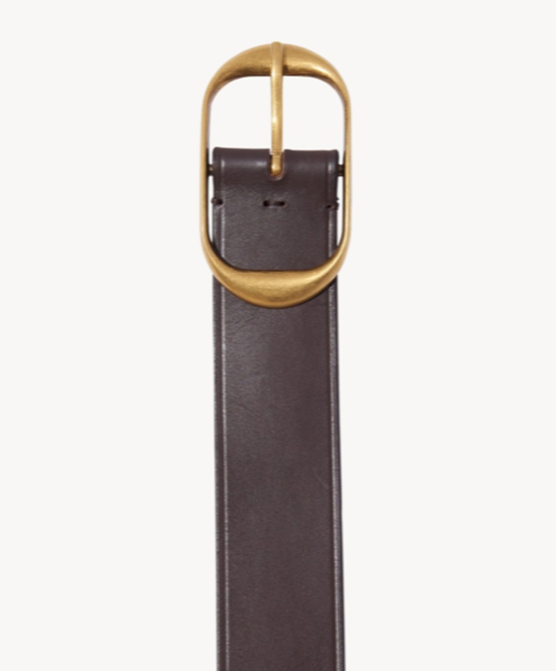 Nili Lotan Logo Belt In Brown
