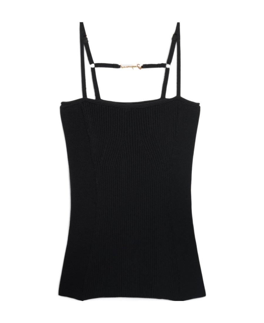 Jacquemus Le Haut Sierra Top In Black