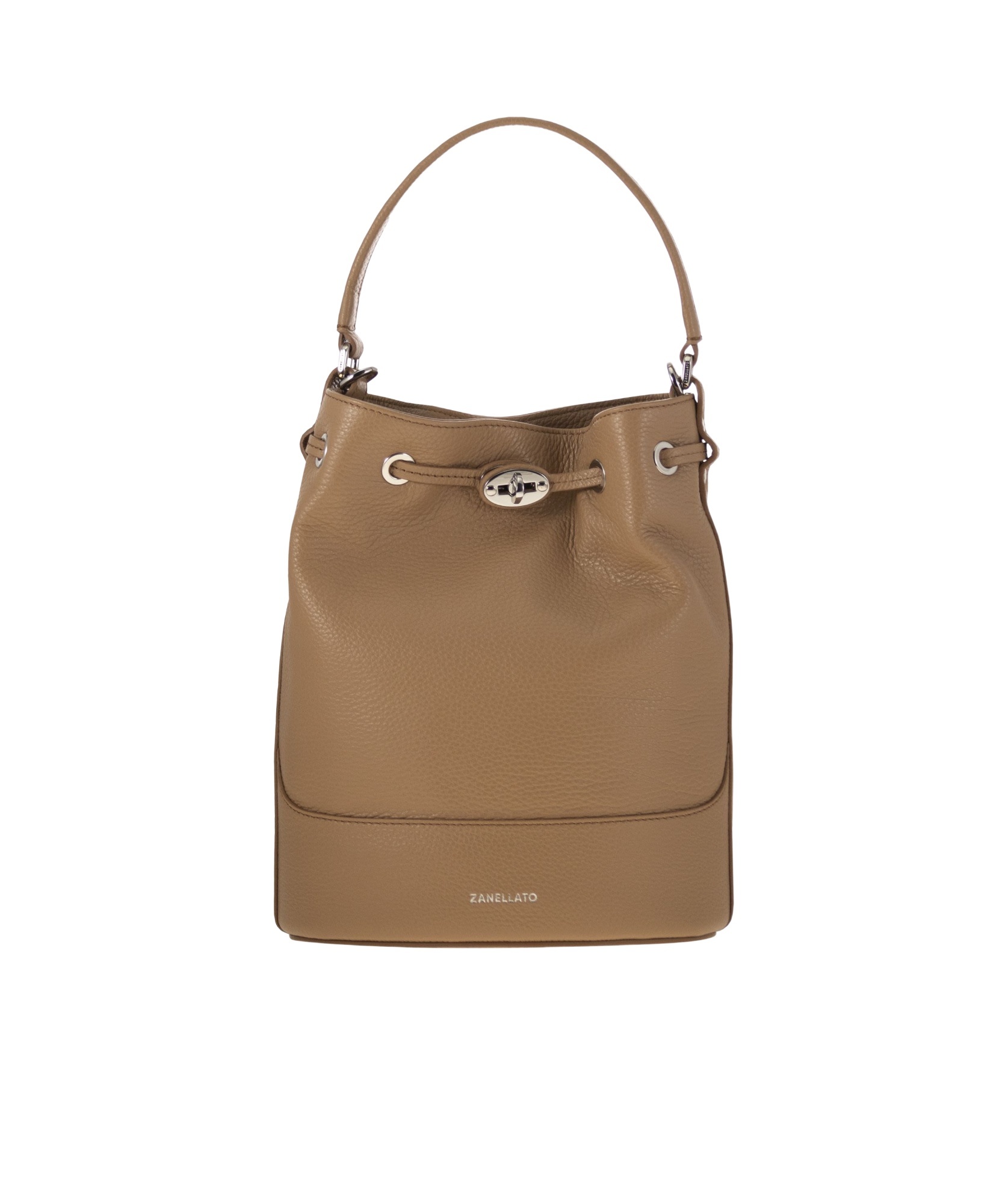 Zanellato Handle Shoulder Bag In Brown