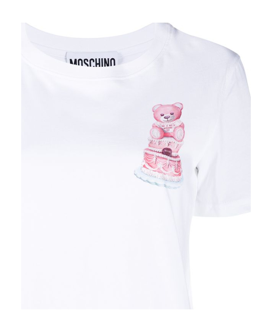 Moschino Teddy Bear Printed T-shirt In White