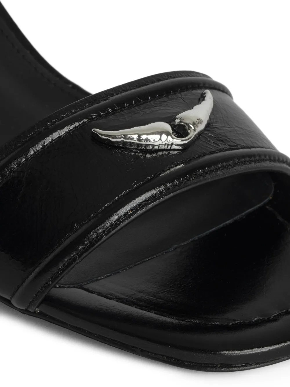 ZADIG & VOLTAIRE SQUARE TOE HIGH HEEL SANDALS