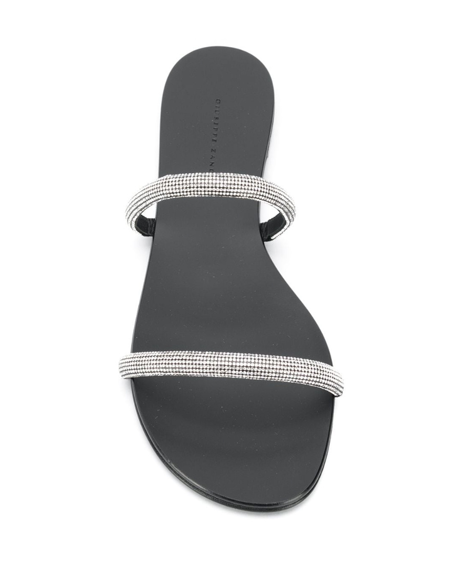 Giuseppe Zanotti Water Drill Inlaid Flip-flop In White