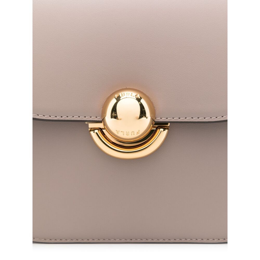 Shop Furla Mini Sfera Cross Body Bag In Nude