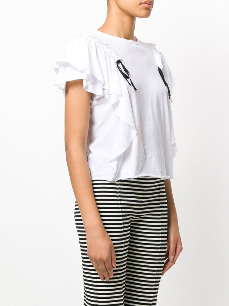 Red Valentino Rope T-shirt In White