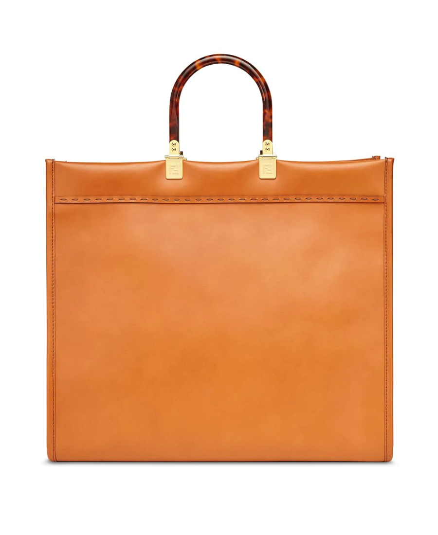 Fendi Sunshine Tote Bag In Brown
