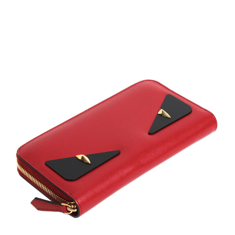 Fendi Classic Devil Eye Wallet In Red