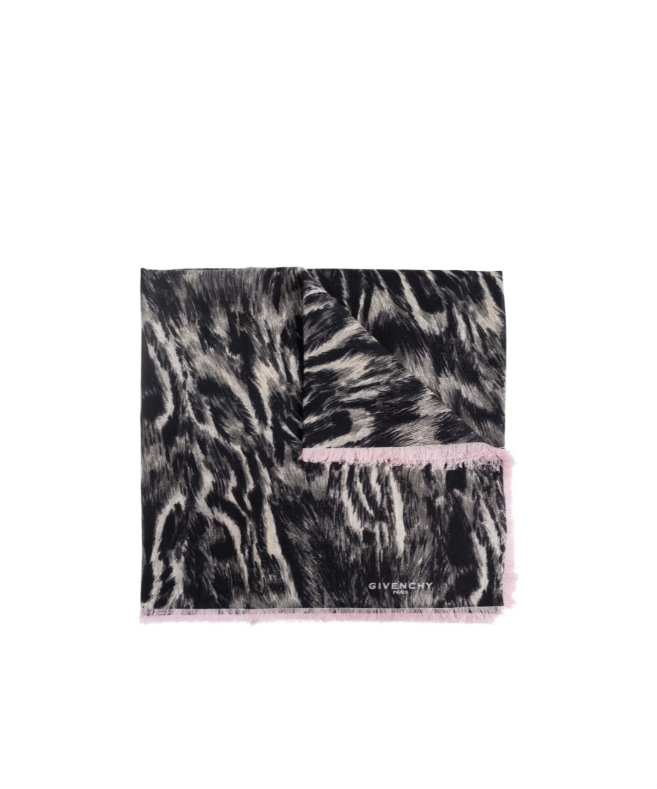 Givenchy Logo Scarf In Black